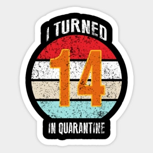 14th birthday in quarantine Sticker